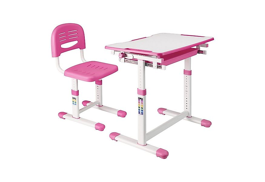 en.casa Kinderschreibtisch, Kinderschreibtischset »Sala« 2-tlg. Kindertisch günstig online kaufen