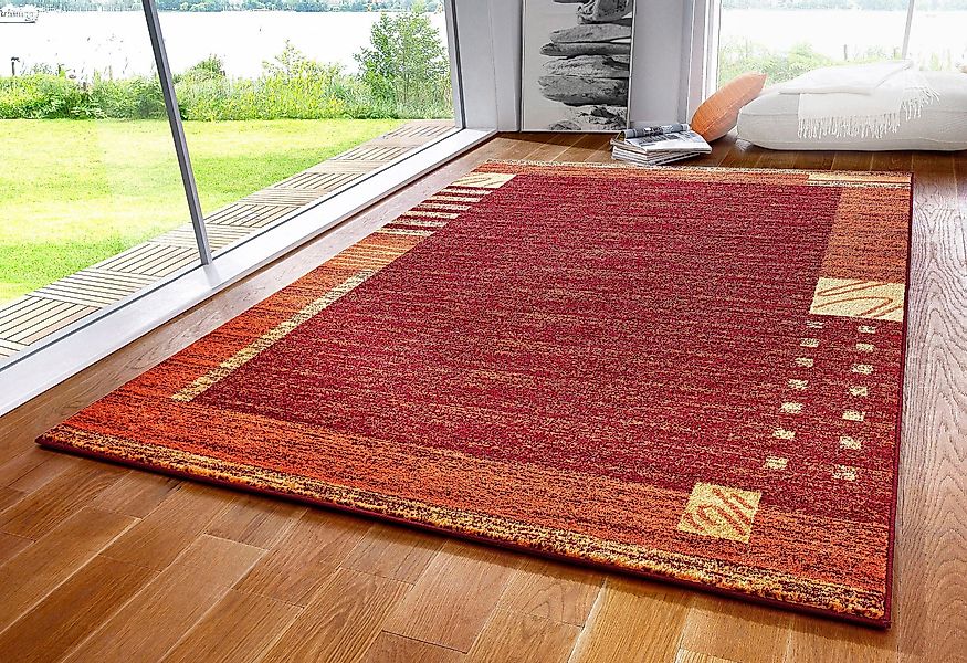 my home Teppich "Jonas" rechteckig 8 mm Höhe flacher Teppich, Kurzflor, Wei günstig online kaufen