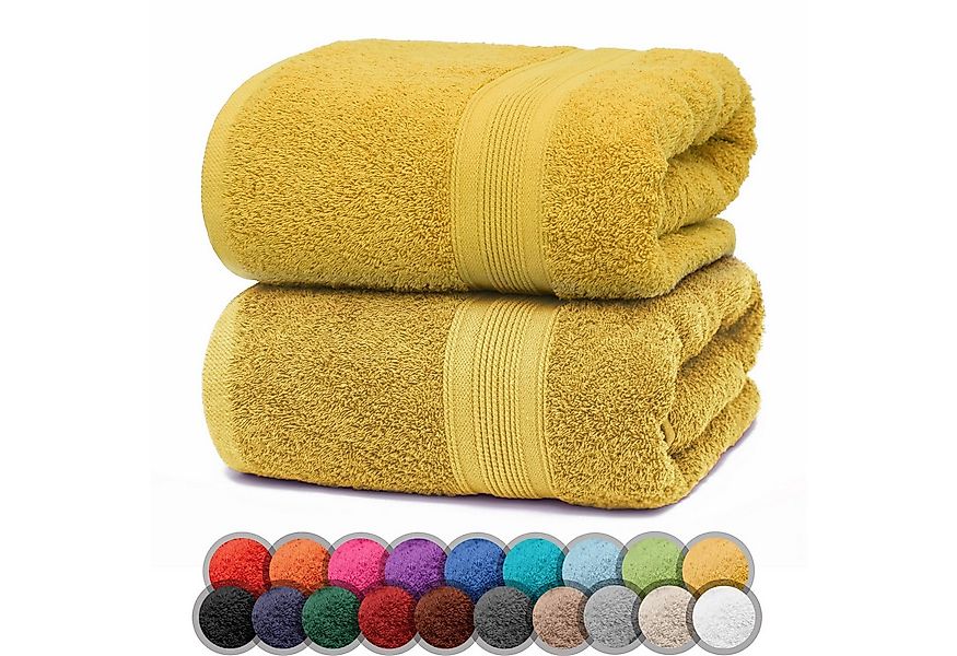 NatureMark Duschtücher 2er-Set Frottier Duschtücher 70x140cm, 100% Baumwoll günstig online kaufen