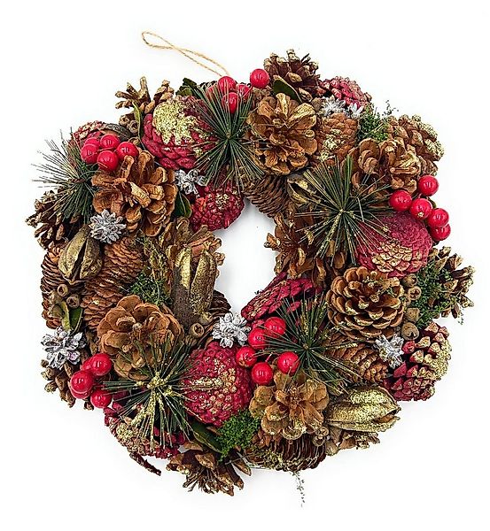 Small-Preis Dekokranz Tür- oder Tischkranz aus Zapfen mit Adventsduft – Han günstig online kaufen