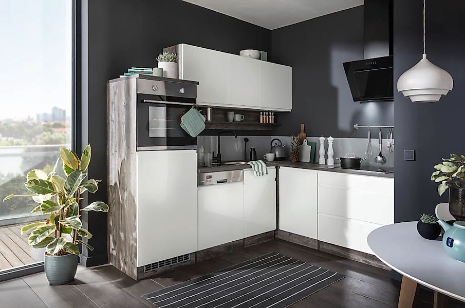 KOCHSTATION Winkelküche "KS-Virginia" Stellbreite 230/190 cm, mit E-Geräten günstig online kaufen