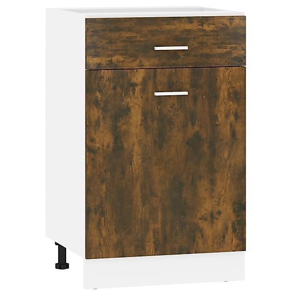 vidaXL Unterschrank mit Schublade Räuchereiche 50x46x81,5 cm günstig online kaufen