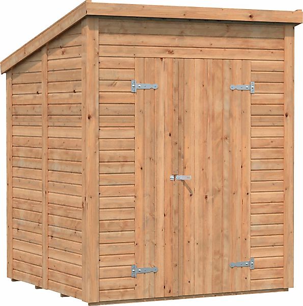 Palmako Leif Holz-Gartenhaus Braun Pultdach Tauchgrundiert 183 cm x 170 cm günstig online kaufen