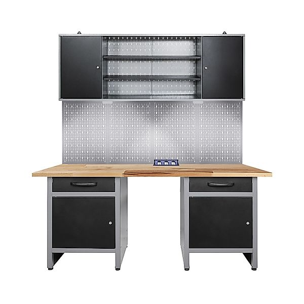 Ondis24 Werkstatt Set Wolle 160 cm Sitzraum LED Steckdosenleiste Werkstatte günstig online kaufen