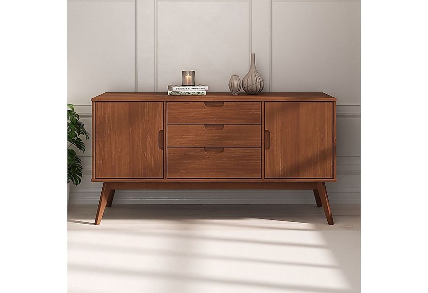 IDIMEX Sideboard TIVOLI, Massivholz Kommode mit 2 Türen und 3 Schubladen, S günstig online kaufen