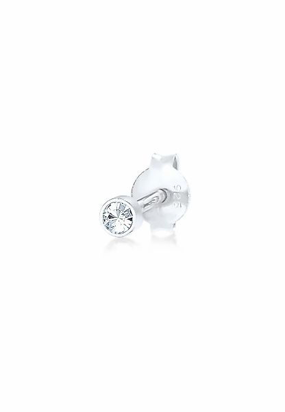 Elli Single-Ohrstecker Single Ohrstecker Basic Kristall günstig online kaufen