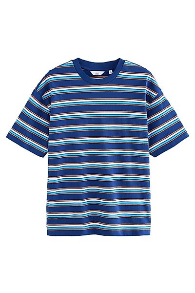 Next T-Shirt Gestreiftes T-Shirt 100 % Baumwolle günstig online kaufen