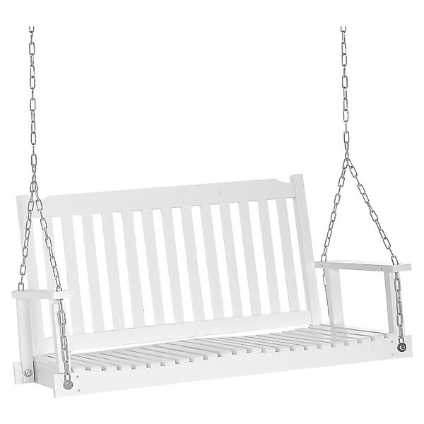 Outsunny Hängebank braun Holz B/H/L: ca. 69x60x117 cm günstig online kaufen