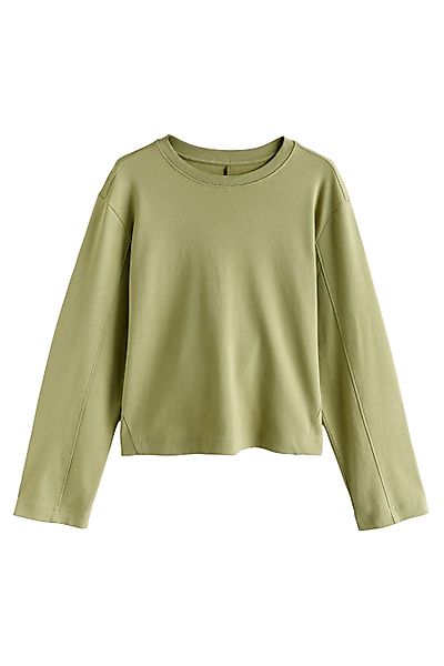 Next T-Shirt Interlock Langarmshirt mit Rundhalsausschnitt günstig online kaufen