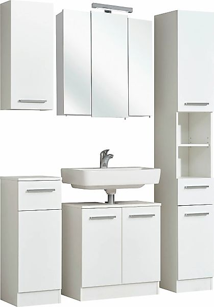 Saphir Badmöbel-Set "Quickset 335 5-teilig, Waschbeckenunterschrank mit LED günstig online kaufen
