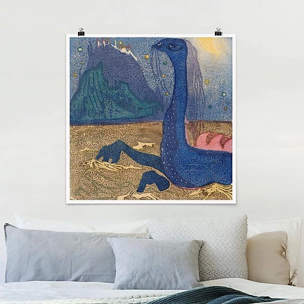 Poster Kunstdruck - Quadrat Wassily Kandinsky - Mondnacht günstig online kaufen