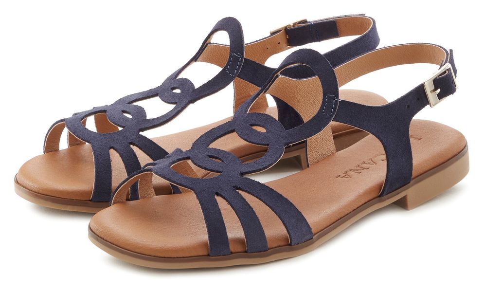 LASCANA Sommerschuh Sandale aus hochwertigem Leder, günstig online kaufen
