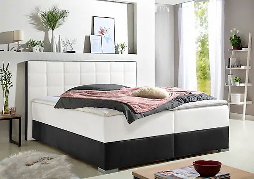Maintal Boxspringbett mit Bettkasten und Topper günstig online kaufen