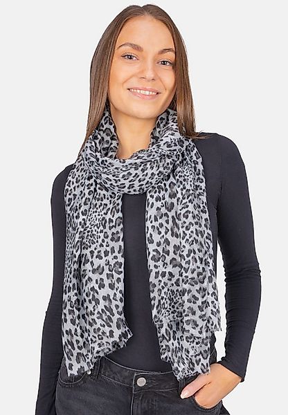 Seasons of April Schal SARA LEO, Damen Schal im Leo Muster – Leichter & Wei günstig online kaufen