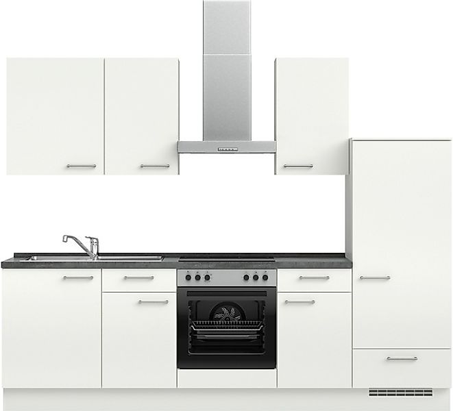 nobilia® Küchenzeile »"Laser I", Ausrichtung wählbar, Breite 270 cm« vormon günstig online kaufen