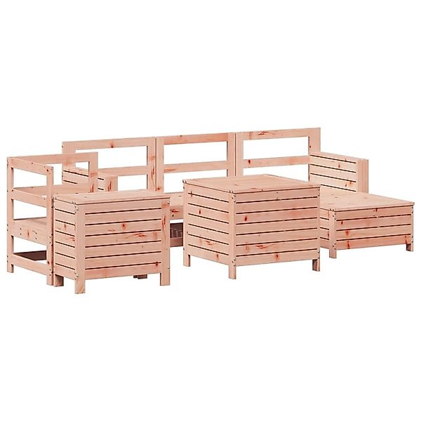 vidaXL 7-Tlg Garten-Sofagarnitur Massivholz Douglasie 3250510 günstig online kaufen