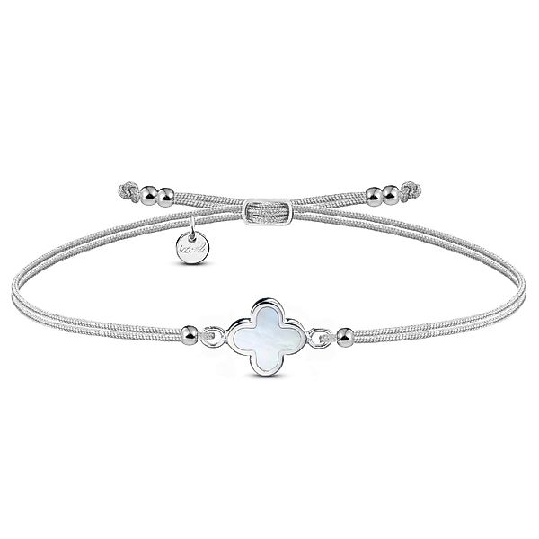 iz-el Armband Armband Silber Kleeblatt Perlmutt günstig online kaufen