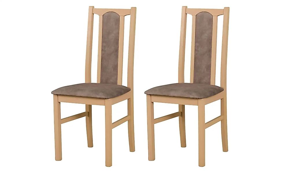 Esszimmerstuhl 2er-Set   ¦ beige ¦ Maße (cm): B: 43 H: 94 Stühle > Küchenst günstig online kaufen