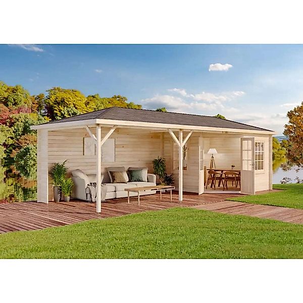 Alpholz Gartenhaus Holz Mississippi-40, BxT: 830x325 günstig online kaufen