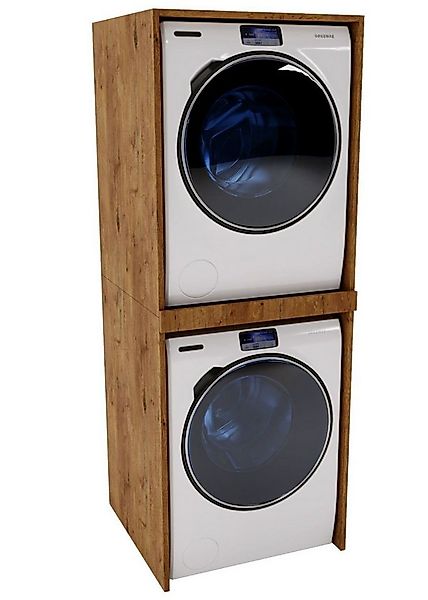 Raumhirsch Furniture Waschmaschinenumbauschrank für zwei Geräte – stabiler günstig online kaufen