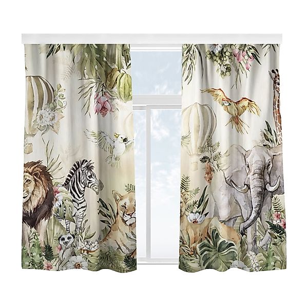 Bilderdepot24 Vorhang Gardine Natur Muster Aquarell günstig online kaufen