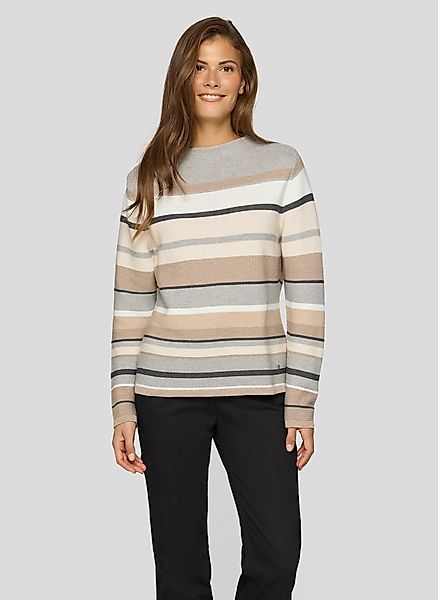 Rabe Streifenpullover mit intarsien Muster günstig online kaufen