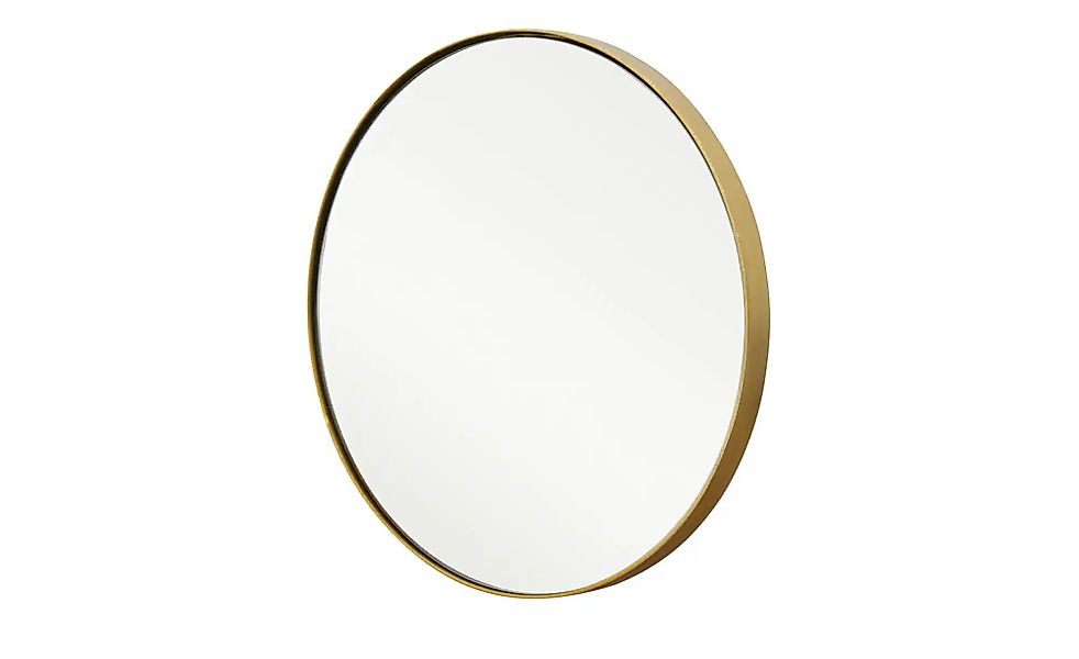 Roomers Spiegel  Pannone ¦ gold ¦ Metall ¦ Maße (cm): T: 1.9  Ø: 30 Gardero günstig online kaufen