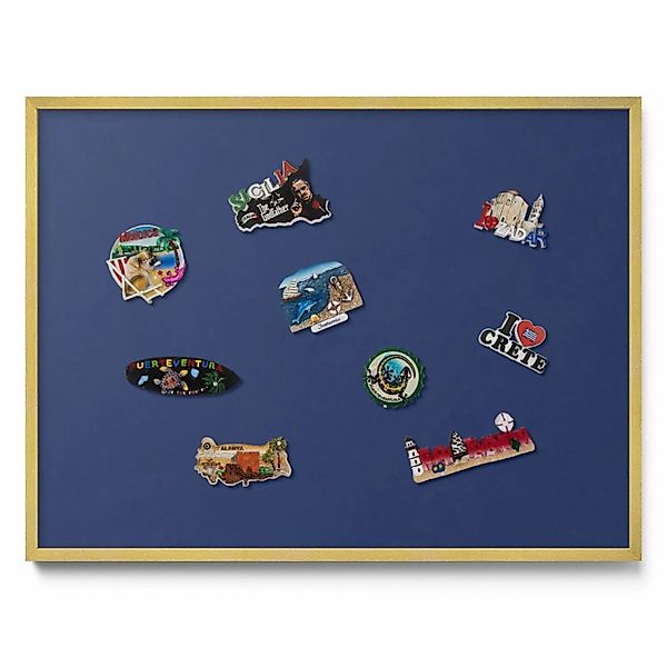 Tulup Magnettafel Magnettafel Dekorativ Bedruckt Farbe Marineblau 80x60 cm günstig online kaufen