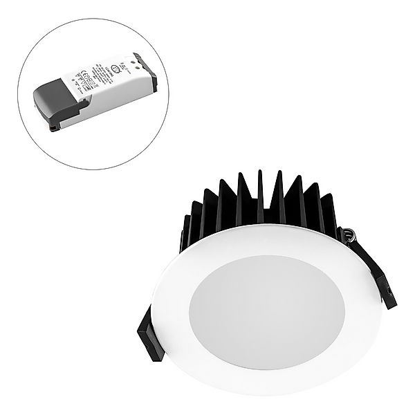 EVN Lichttechnik LED-Deckeneinbauleuchte 4000K 350mA IP44 L44100140 ws günstig online kaufen