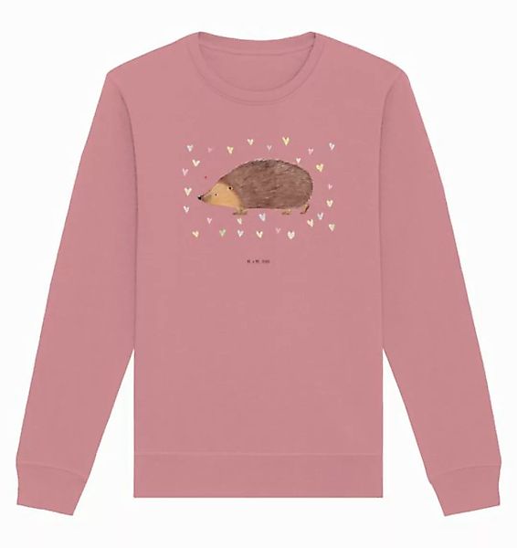 Mr. & Mrs. Panda Longpullover Größe S Igel Herzen - Canyon Pink - Geschenk, günstig online kaufen