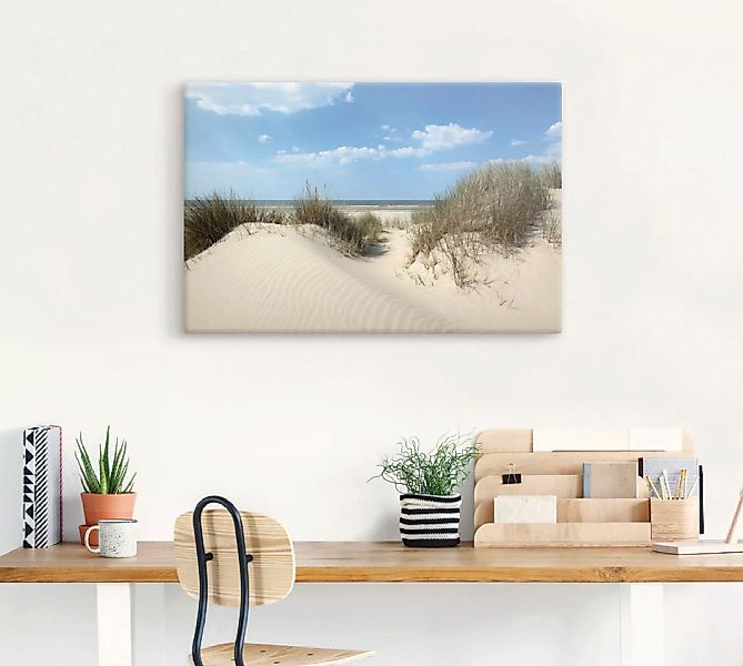 Artland Wandbild "Düne mit Meeresblick", Strand, (1 St.), als Alubild, Outd günstig online kaufen