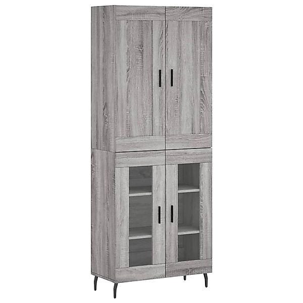 vidaXL Highboard Grau Sonoma 69,5x34x180 cm Holzwerkstoff 3199639 günstig online kaufen