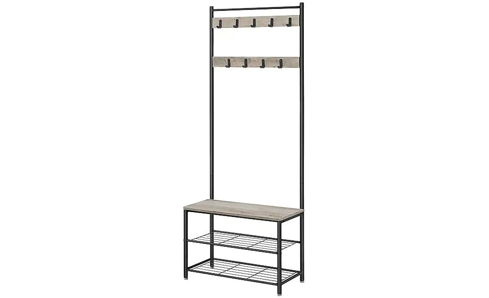 Kompaktgarderobe   ¦ grau ¦ Maße (cm): B: 70 H: 175 Garderoben & Kleidersta günstig online kaufen