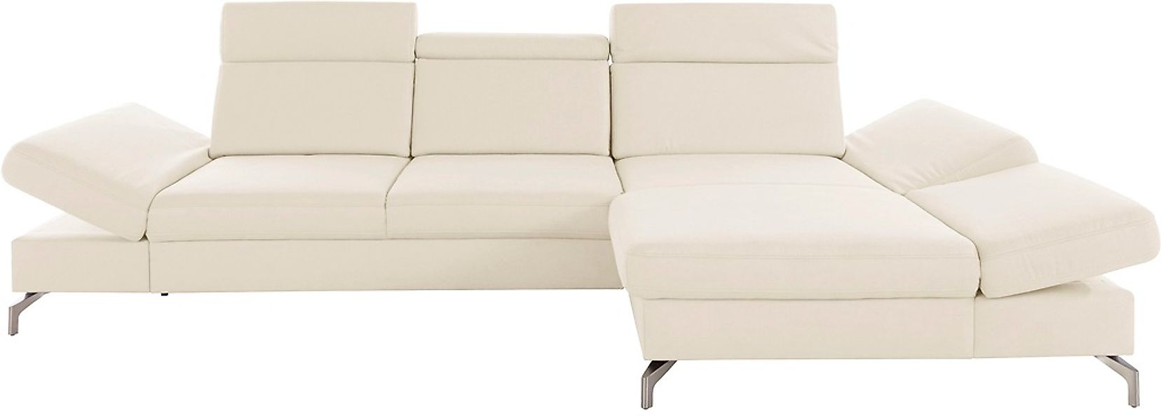 sit&more Ecksofa »Brisbane L-Form«, Fußhöhe 12 cm, inklusive Sitztiefen-, A günstig online kaufen
