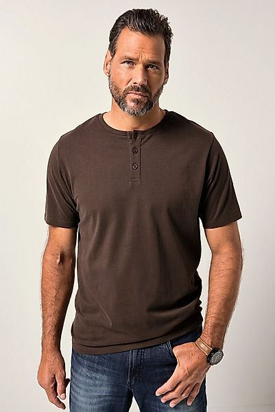 JP1880 T-Shirt JP1880 Henley Basic Knopfleiste Halbarm bis 7 XL günstig online kaufen