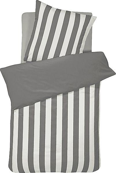 Cinderella Wendebettwäsche "Laine" 2 Stk. mit zeitlosem Streifenmuster günstig online kaufen