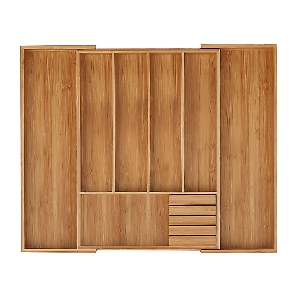 relaxdays Besteckkasten Bambus ausziehbar günstig online kaufen