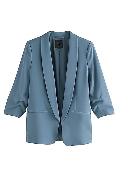Next Jackenblazer Relaxed Fit Blazer mit Raffärmeln und Vichykaros (1-tlg) günstig online kaufen