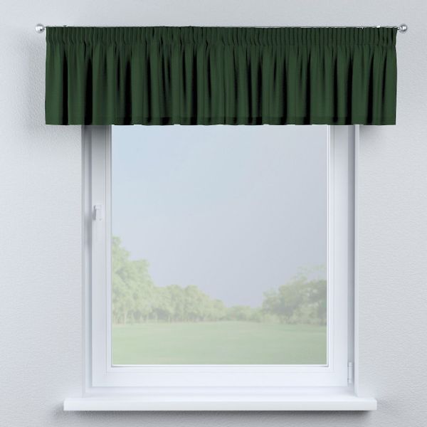Kurzgardine mit Kräuselband, dunkelgrün, 390 x 40 cm, Quadro (144-33) günstig online kaufen