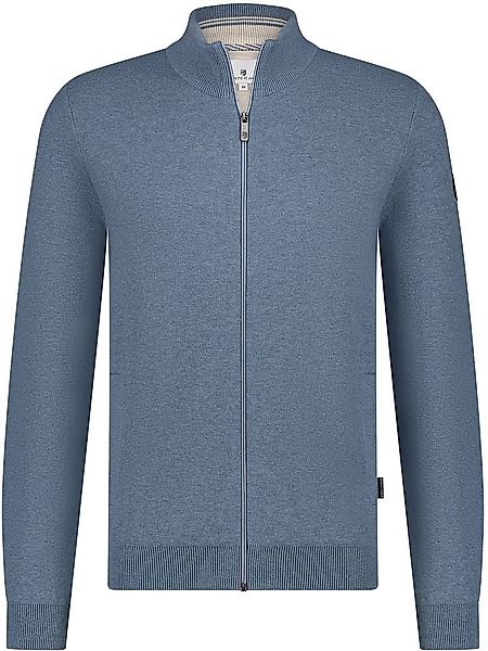 State Of Art Strickjacke Baumwolle Blau - Größe 3XL günstig online kaufen