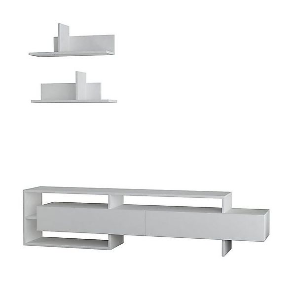 Decortie TV-Schrank Gara Modernes TV-Möbel mit Ablage und Wandregal, 180 x günstig online kaufen