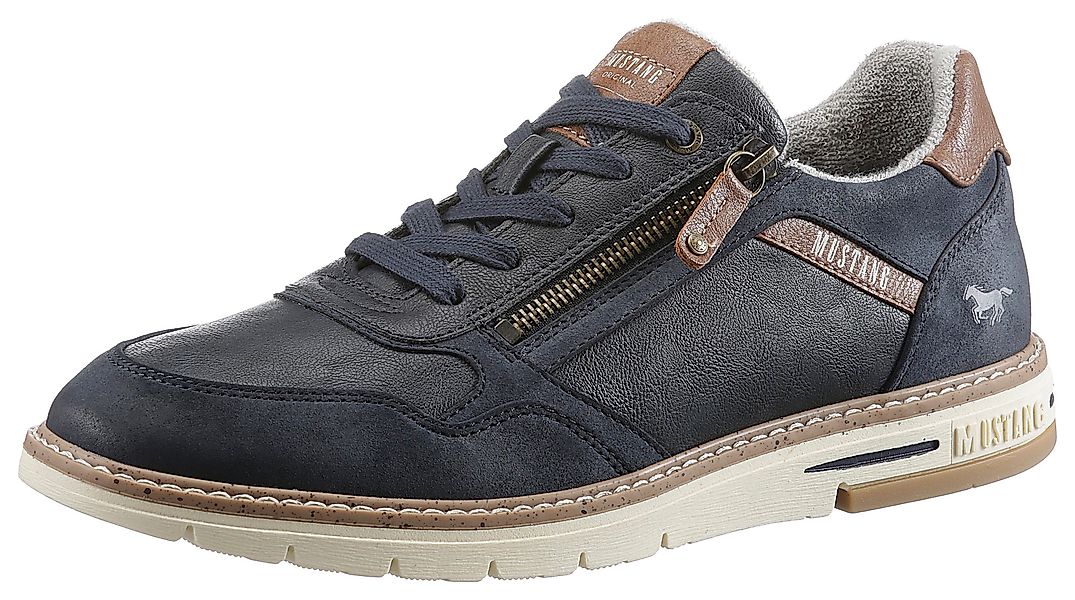 Mustang Shoes Schnürschuh mit Reißverschluss, Freizeitschuh, günstig online kaufen
