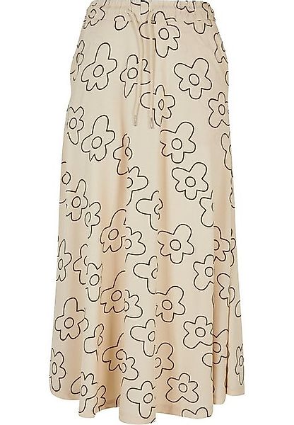 URBAN CLASSICS Jerseyrock Urban Classics Damen Ladies Viscose Midi Skirt (1 günstig online kaufen