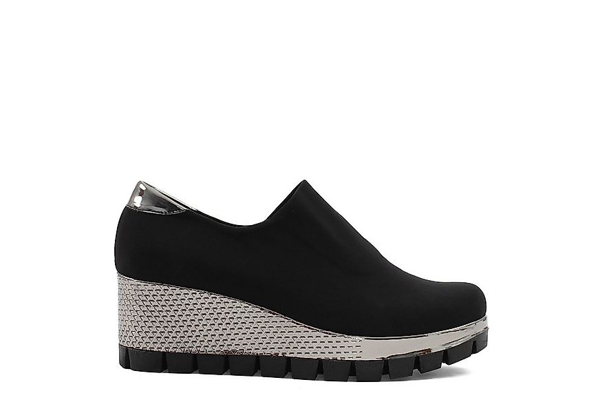 Celal Gültekin Plateau Sneaker Damen Slip-On Schwarz – Keilabsatz Damen Sch günstig online kaufen