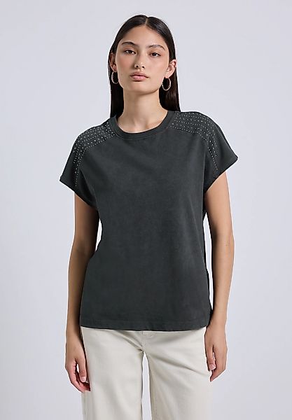 STREET ONE STUDIO Rundhalsshirt, mit Glitzer-Details günstig online kaufen
