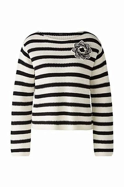 Oui Sweatshirt Pullover, offwhite black günstig online kaufen