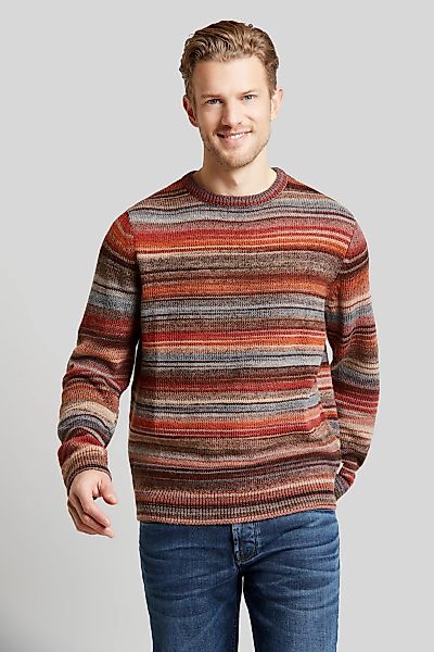 bugatti Rundhalspullover, mit Multicolor-Farbverlauf günstig online kaufen