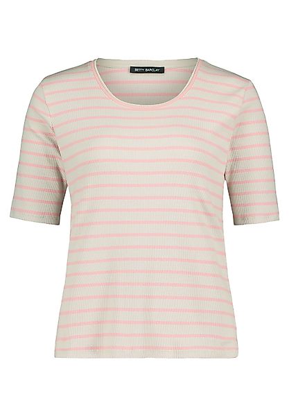 Betty Barclay Kurzarmshirt "Betty Barclay Damen Basic Shirt mit Rippenstruk günstig online kaufen