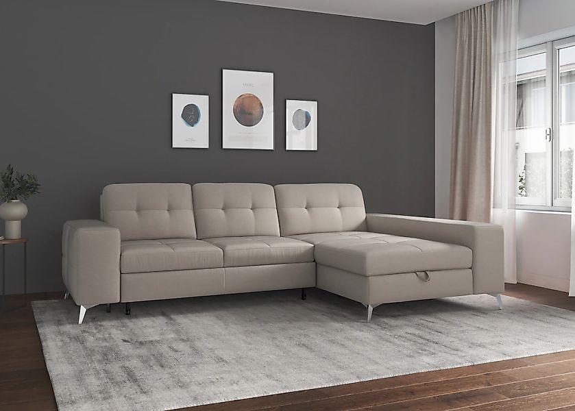 sit&more Ecksofa »Baviene L-Form«, inklusive Sitztiefenverstellung und Fede günstig online kaufen