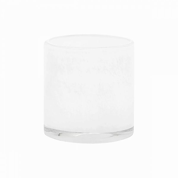 Farbiges Glaswindlicht Saga M H:12 cm L: 12cm White günstig online kaufen